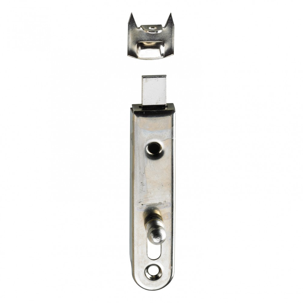 Lot de 2 verrous à poussoir acier HETTICH, L.70 x l.16 mm