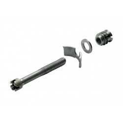 Lot de 2 vis d'assemblage avec manchon acier brut HETTICH, l.60 mm - HETTICH