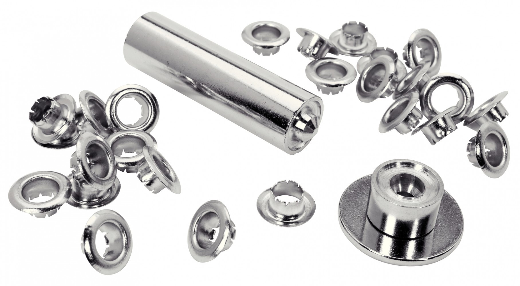 Rapid Oeillets aluminium pour pré perforé 8 mm