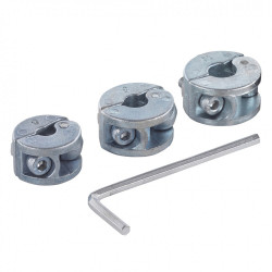 Lot de 3 butées de profondeur bois, Diam.6, 8 et 10 mm WOLFCRAFT de marque WOLFCRAFT, référence: B6295600