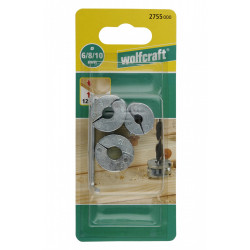 Lot de 3 butées de profondeur bois, Diam.6, 8 et 10 mm WOLFCRAFT - WOLFCRAFT