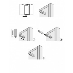 Lot de 4 amortisseurs plastique pour meuble, L.53 x l.13 mm - HETTICH