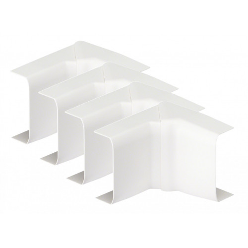 Lot de 4 angles intérieurs blanc pour moulure, H. 3.2 x P.1.1 cm - TEHALIT