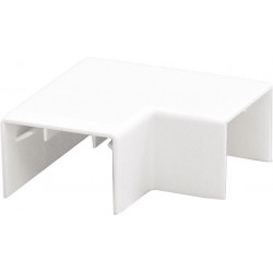 Lot de 4 angles plats blanc pour moulure, H. 4 x P.1.1 cm de marque TEHALIT, référence: B6302500