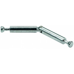 Lot de 4 charnières universelles acier pour porte en verre - HETTICH