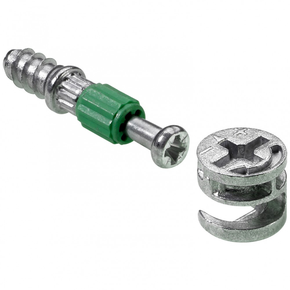 Lot de 4 goujons d'assemblage rastex acier poli HETTICH .24.5 mm - vue 2