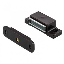 Lot de 4 loqueteaux magnétiques plastique HETTICH, L.14.5 x l.45.3 mm de marque HETTICH, référence: B6305400