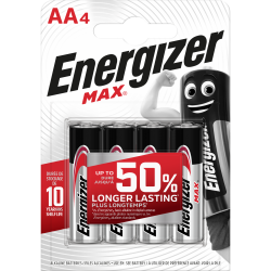 Lot de 4 piles alcaline aa Max, 1.5 V, ENERGIZER - ENERGIZER