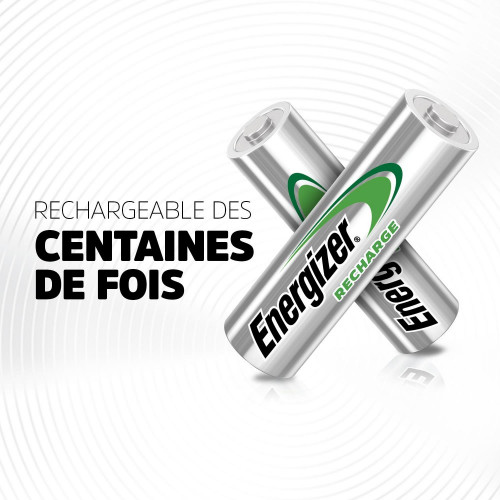 Lot de 4 piles rechargeable aa Extreme, 2300 mAh, ENERGIZER - ENERGIZER