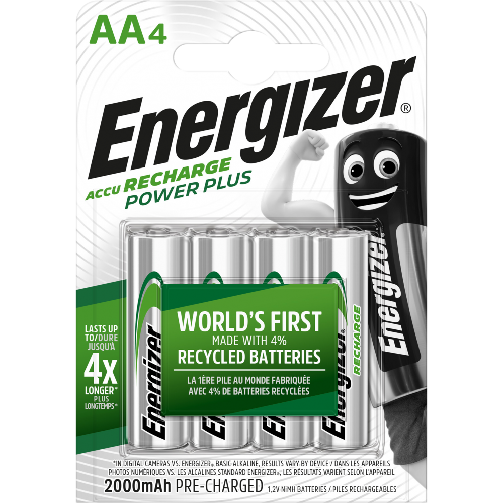 Energizer Recharge Power Plus Batterie 4 x AA / HR6 NiMH rechargeables 2000 mAh - vue 2