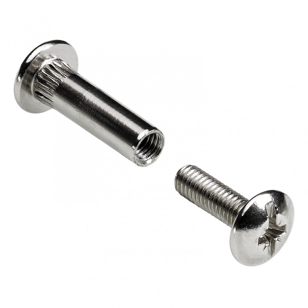 Lot de 4 vis d'assemblage acier nickelé HETTICH .42 mm - vue 2