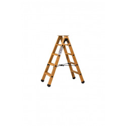 Escabeau double accès bois 2x4 marches + tablette - hauteur de travail 2,45m de marque CENTAURE , référence: B6314500