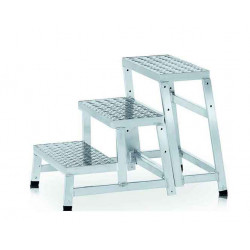 Marchepied industriel modulaire MODULO STEP 3 marches - hauteur de travail 2,60m - CENTAURE 