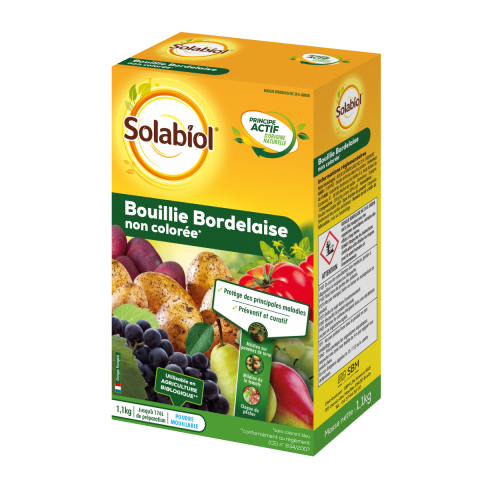 Bouillie bordelaise SOLABIOL, pour arbres fruitiers et légumes, 1.1KG - SOLABIOL