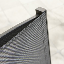 Chaise de jardin en aluminium Horizon anthracite - ARCANE