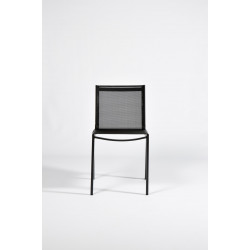 Chaise de jardin en aluminium Horizon anthracite - ARCANE