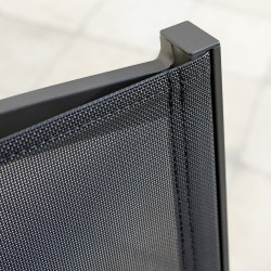 Fauteuil de jardin en aluminium Horizon anthracite - ARCANE
