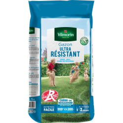 Gazon ultra résistant VILMORIN, 5 kg, 200 m² de marque VILMORIN, référence: J6279200