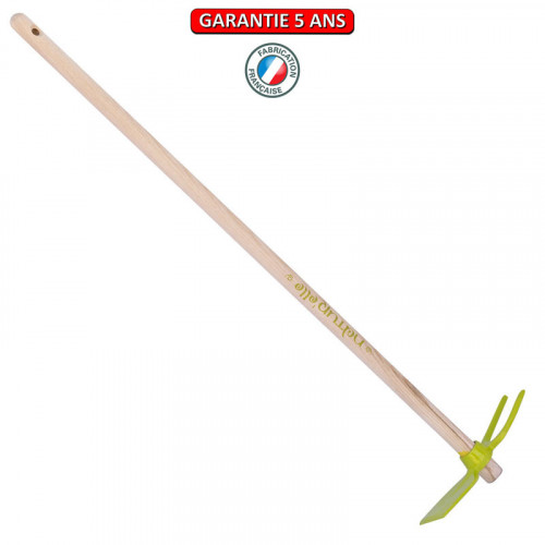 Serfouette panne & fourche forgée manche 100cm - Kiwi - PERRIN  