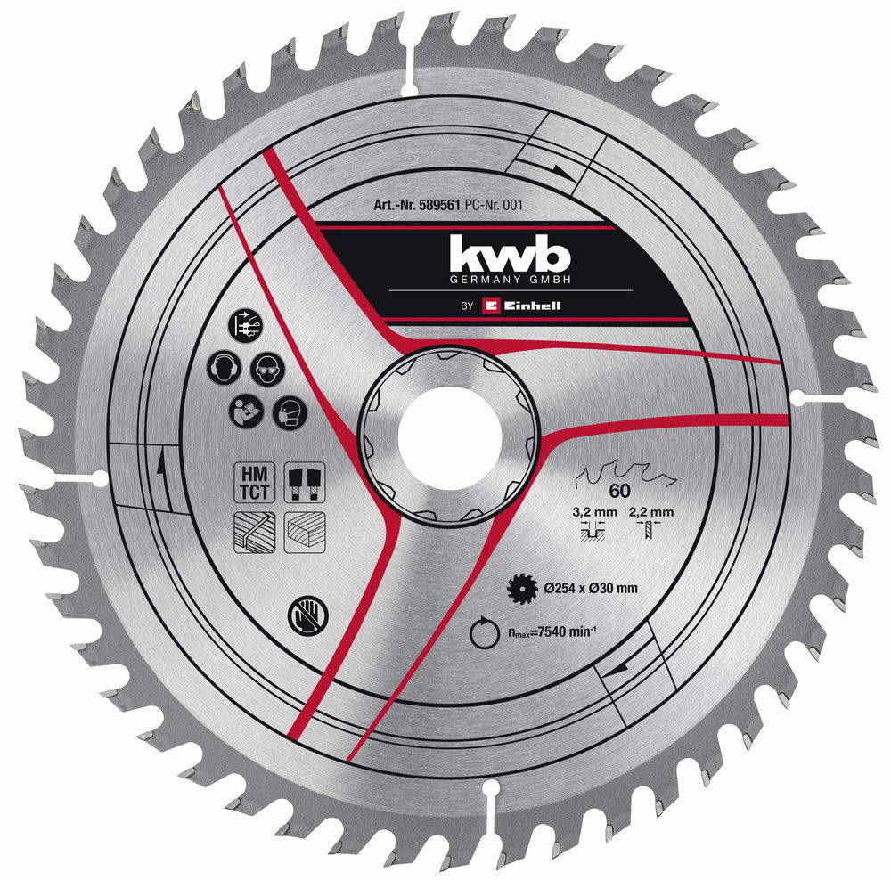 KWB by Einhell Lame de scie 250x30x3 2mm 48 dents - vue 2