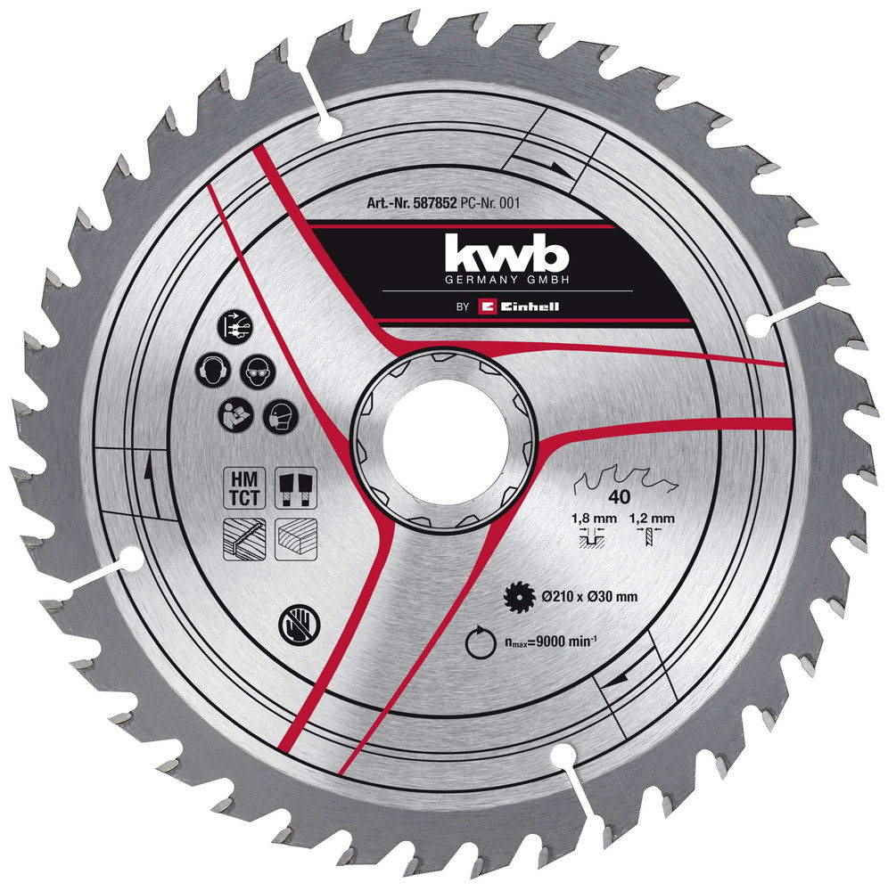 KWB by Einhell Lame pour scie à onglet KWB 210x30 mm 40 dents - vue 2
