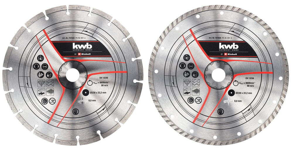 KWB by Einhell Disque diamant 230mm 2 pièces - vue 2