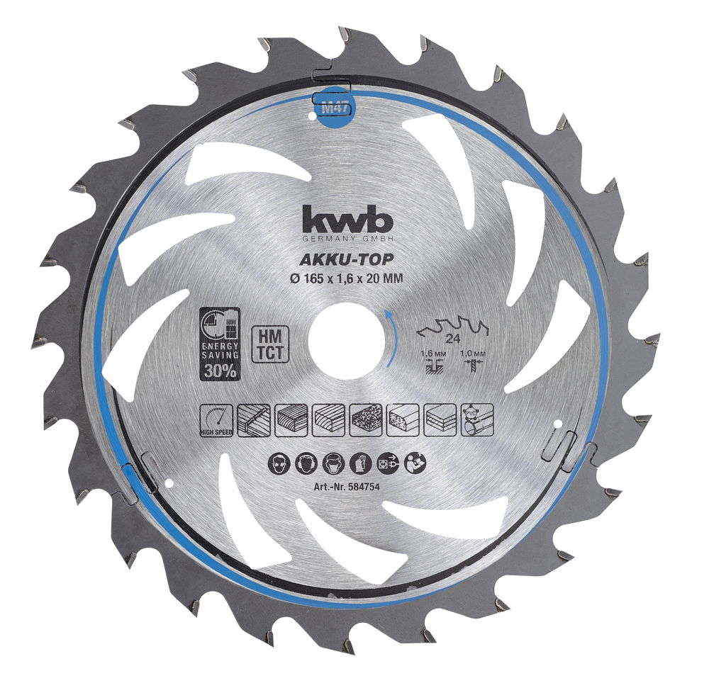 KWB by Einhell Lame de scie circulaire AKKU TOP - vue 2