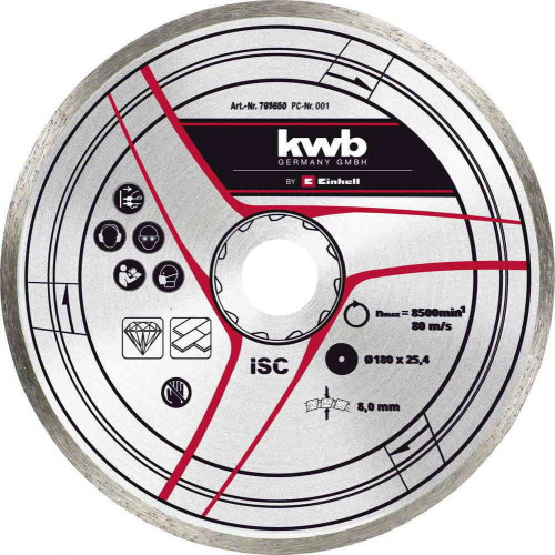 Disque diamanté 180x25,4 mm - KWB by Einhell