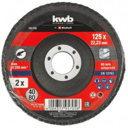 Disques à lamelles 125mm de marque KWB by Einhell, référence: B6334300