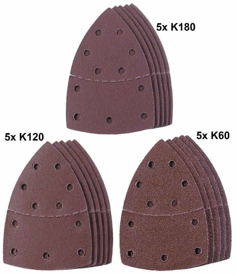 KWB by Einhell 15 abrasifs 150x150x100mm - vue 2