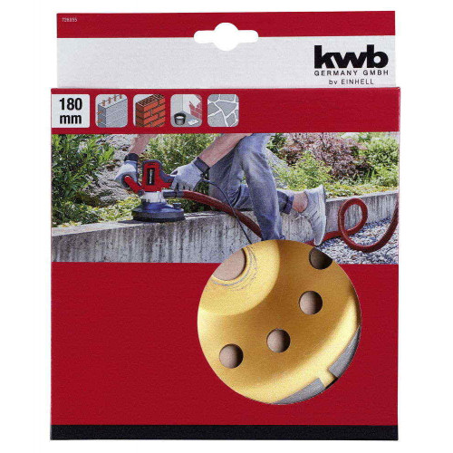 KWB by Einhell Disque de ponçage diamantée 180 mm pour ponceuse girafe