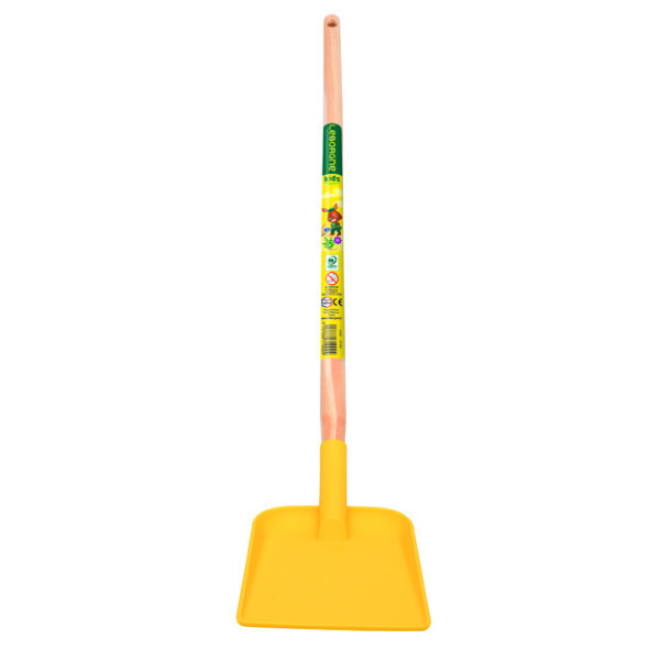 Pelle Carrée Plastique Enfant manche bois certifié PEFC 100%