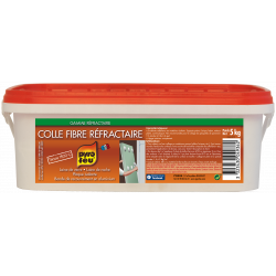 Colle fibre réfractaire, PYROFEU, 5 kg - PYROFEU