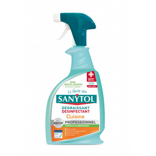 Dégraissant liquide Désinfectant SANYTOL 0,750 L - SANYTOL