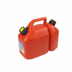 Jerrican double usage qualité pro d’une contenance de 2,25 + 6 litres de marque Centrale Brico, référence: B6350100