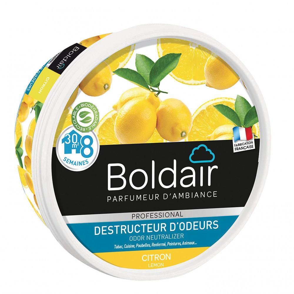 Destructeur d'odeur gel Boldair citron 300 G