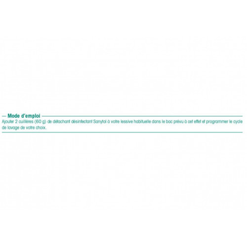 Détachant textile SANYTOL Professionnel 1,5 kg 1.5 kilogramme - SANYTOL