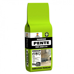 Ragréage poudre pente jusqu'à 10%, gris clair, 2m²,10 KG - Centrale Brico