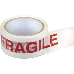 Rouleau adhésif fragile 4.8cm x 66cm de marque Centrale Brico, référence: B6355600