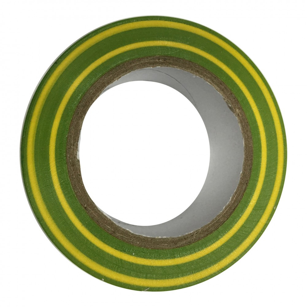 Ruban adhésif, L.10 m x l.19 mm vert / jaune
