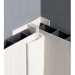 Profil de départ et finition PVC blanc, 1,7 cm x 3,3 cm x l. 2,6 m - Centrale Brico