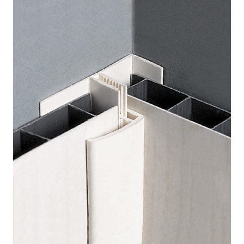 Profil de départ et finition PVC blanc, 1,7 cm x 3,3 cm x l. 2,6 m - Centrale Brico