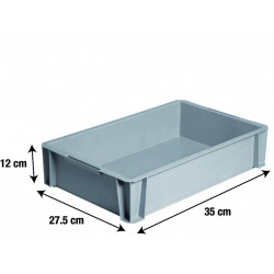 bac de manutention IRIS plastique anthracite l.35 x P.27.5 x H.12 cm cm, 8 l - Centrale Brico
