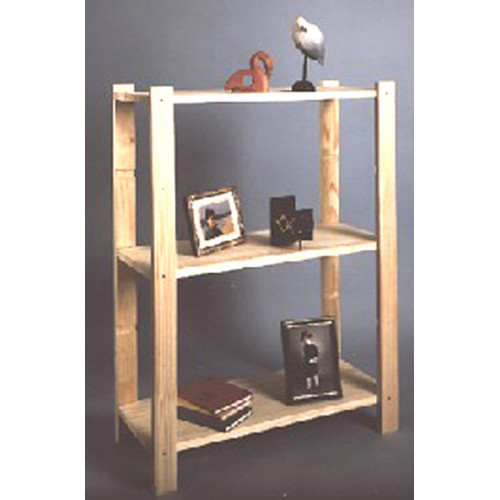 Etagère Pin, 3 tablettes , l.65 x P.25 x H.90 cm - Centrale Brico