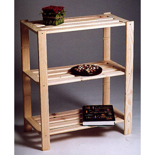 Etagère Pin, 3 tablettes , l.70 x P.30 x H.90 cm - Centrale Brico