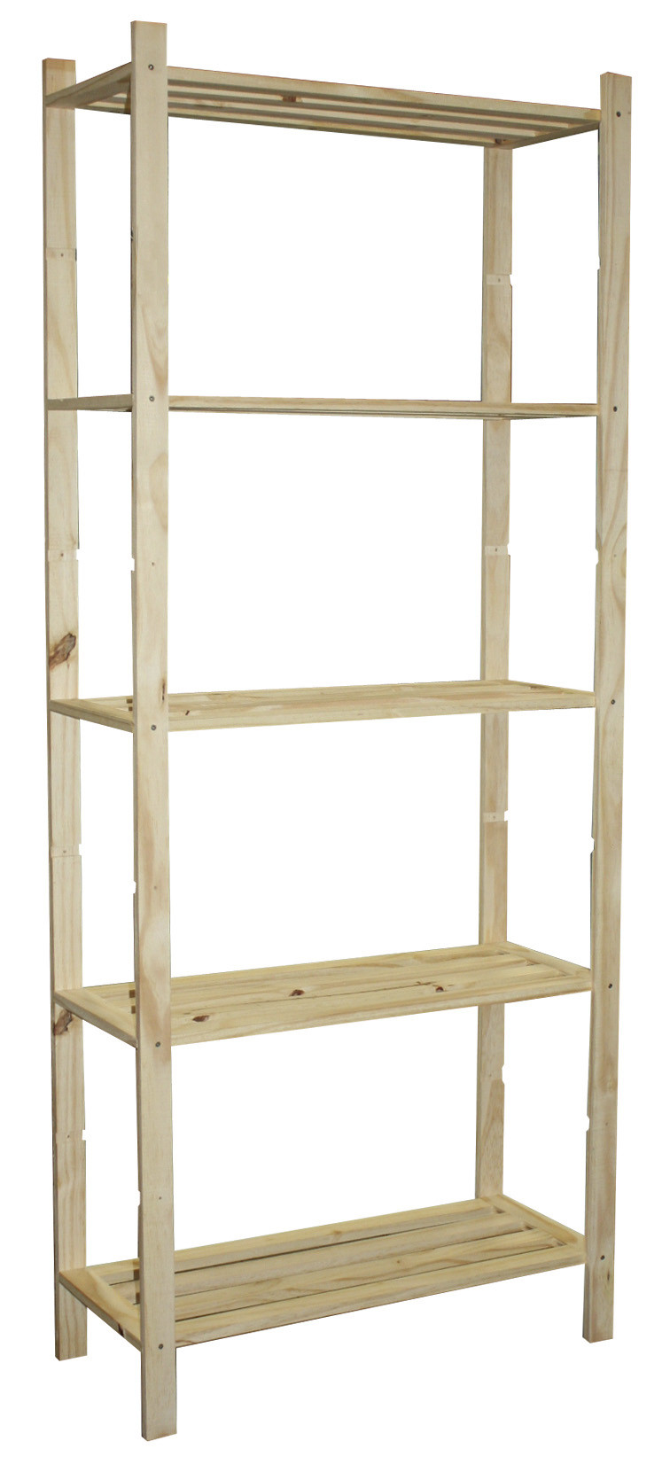Etagère Pin, 5 tablettes , l.70 x P.30 x H.170 cm