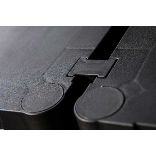 Etagère plastique noir, 4 tablettes, H.138 x l.60 x P.30 cm - Centrale Brico