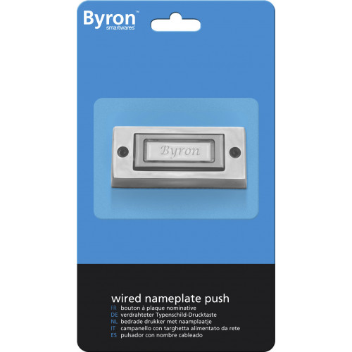 Bouton de sonnette filaire BYRON 3333bs - BYRON