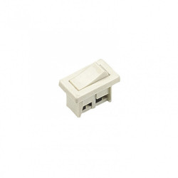 Interrupteur à encastrer TIBELEC, plastique, blanc de marque Centrale Brico, référence: B6364400
