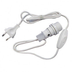 Adaptateur bouteille E14 TIBELEC, plastique, blanc 40 W de marque Centrale Brico, référence: B6365200